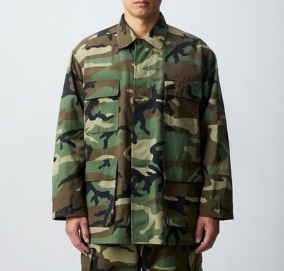 US Military M81 Woodland Camo BDU Field Jacket Size X-Large Regular 31